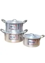 King lion 3 PC set 604 with lid
