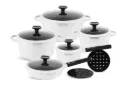 Edenberg 12-Piece Marble Cookware Set - Non-Stick, Induction Compatible