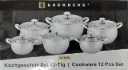 Edenberg Stainless Steel 12-Piece Cookware Set (EB-4038)