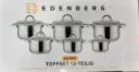 Edenberg Premium 12-Piece Stainless Steel Cookware Set (EB-4066)