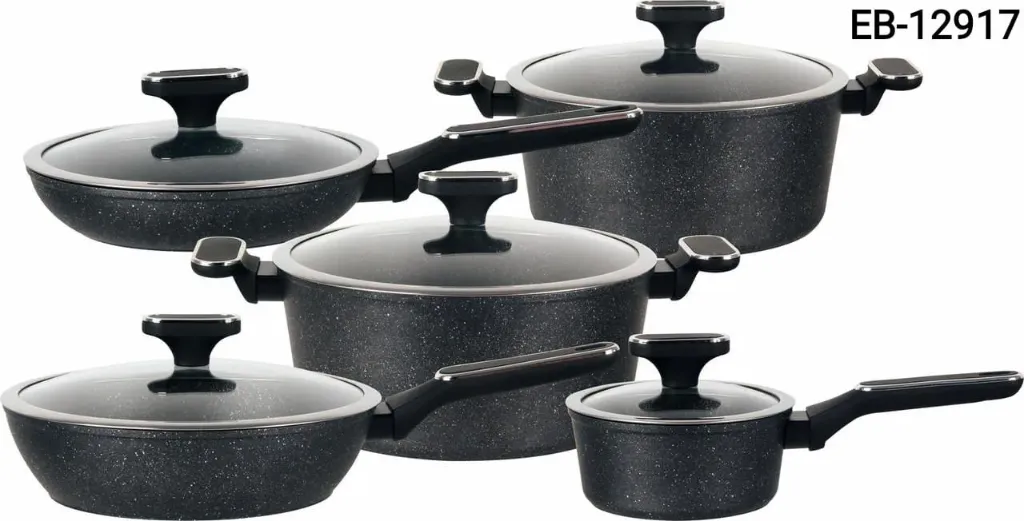[eb-12917] Edenberg Premium 10-Piece Cast Aluminum Cookware Set (EB-12917)