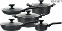 Edenberg Premium 10-Piece Cast Aluminum Cookware Set (EB-12917)
