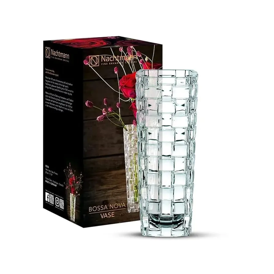 [NAT0101] Bossa Nova Crystal Vase – 28cm (11") – Dancing Stars Collection